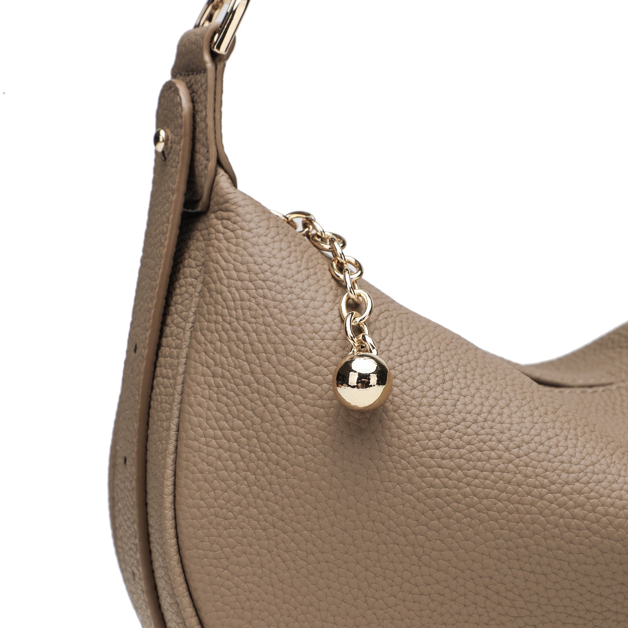 Haute Couture Leather Crescent Bag