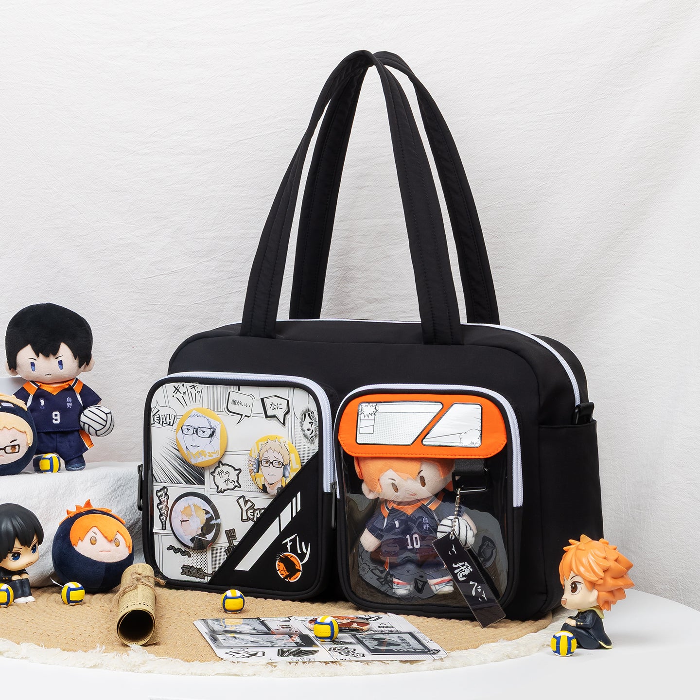 【Blazing Heart】Karasuno Volleyball Anime Crossbody Messenger Ita Bag