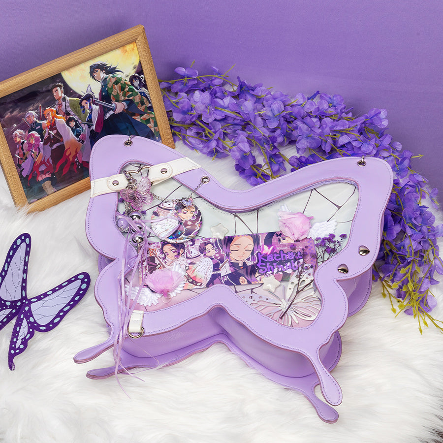 Butterfly-shaped ita bag kawaii display bag close-up