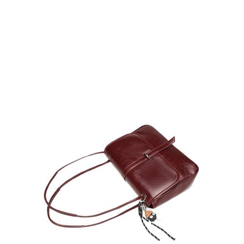 Small Fashionable Commuter Leather Square Bag