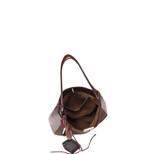 Vintage Leather  Fashion Frosted Underarm Bag