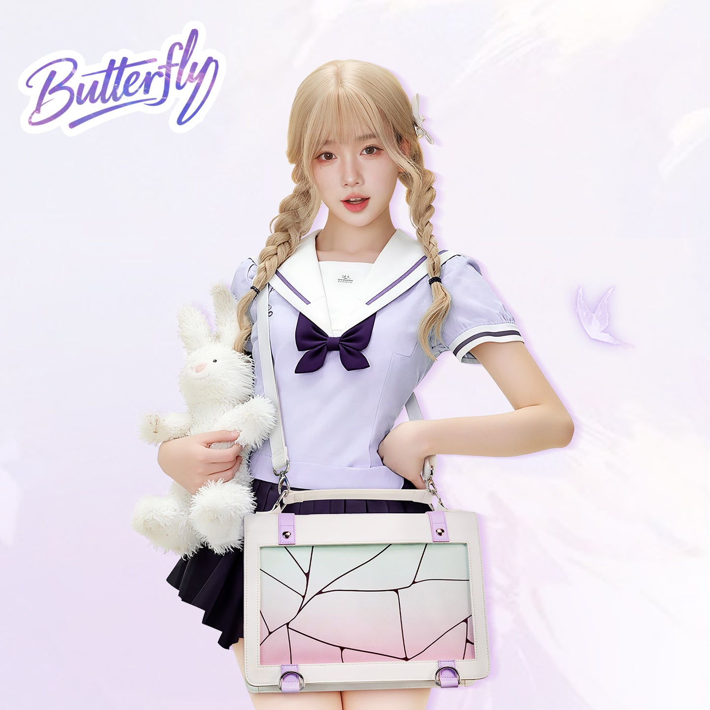 Butterfly Shinobu Square Ita Bag
