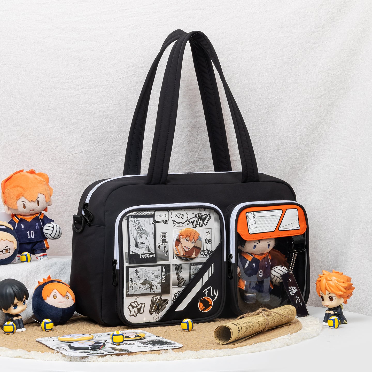 【Blazing Heart】Karasuno Volleyball Anime Crossbody Messenger Ita Bag