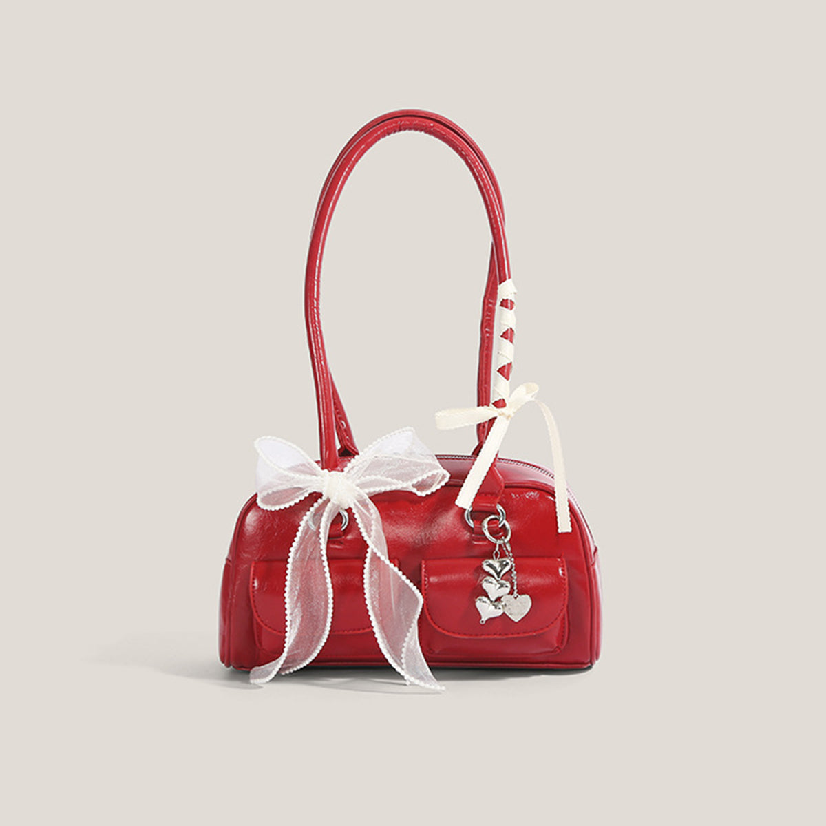 Yunjin Inspired Mini Bowling Bag for Women – Korean Style Shoulder & product close-up