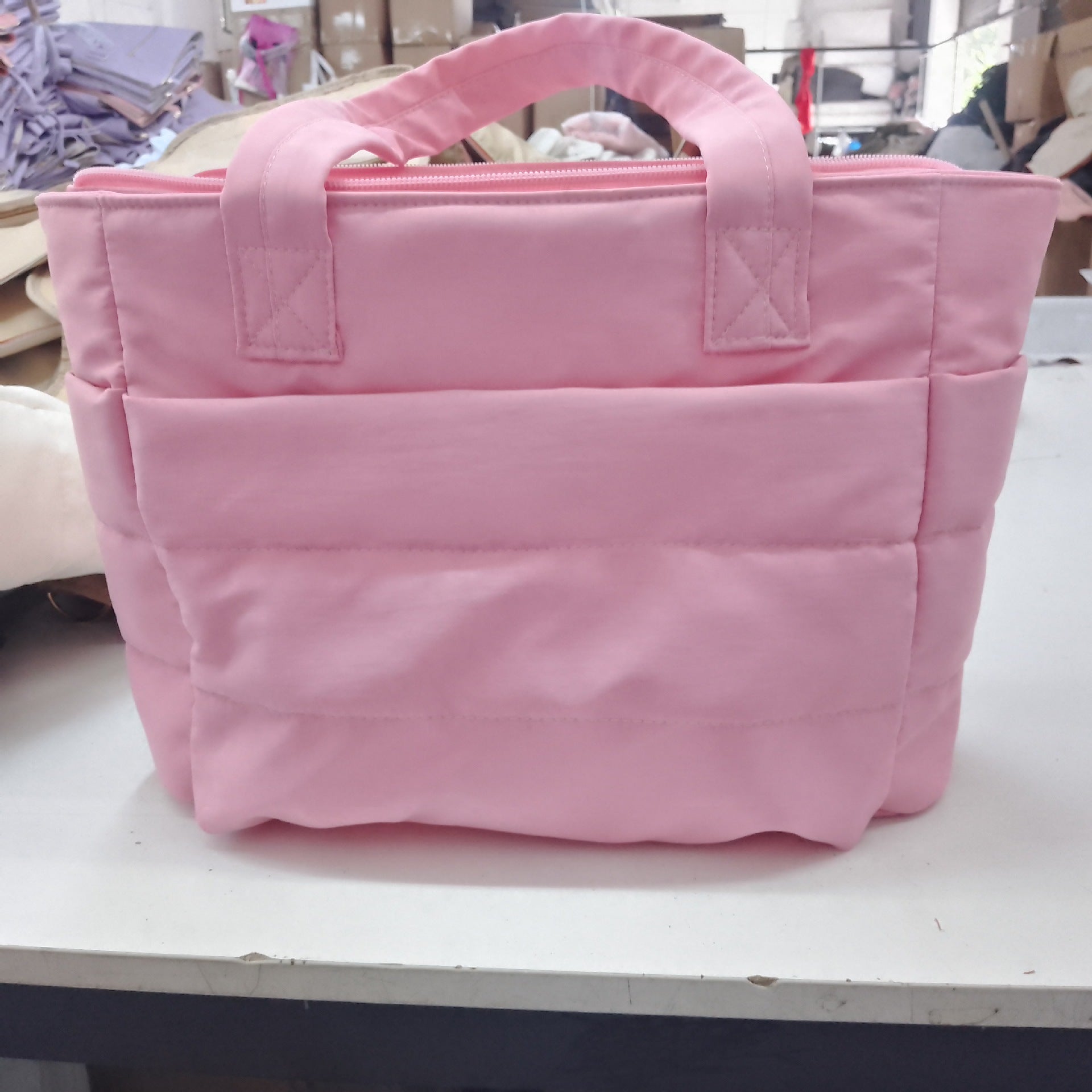 20L Puffy Tote Bag with 15.6" Laptop Compartment