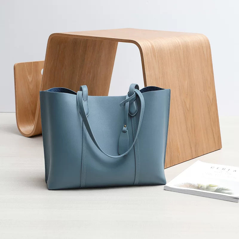 Kabaqoo German Women's Genuine Leather Tote Bag, High-Quality Trendy Fashion New Style, Premium Shoulder Bag, Perfect Gift