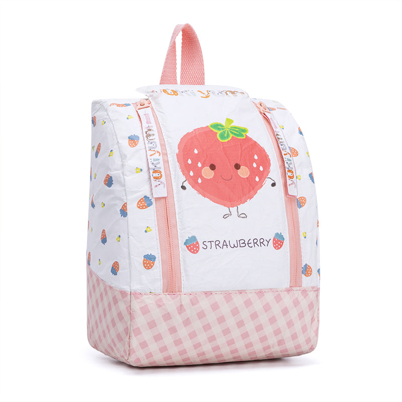 Strawberry Tyvek Paper Backpack for Kids Eco-Friendly  ES21006--02