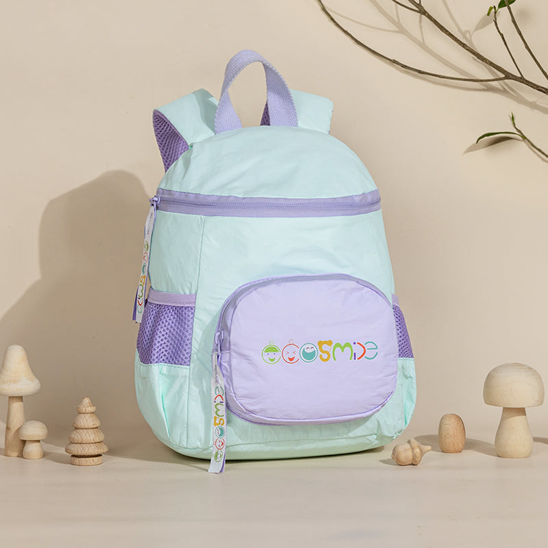 Mushroom Tyvek Paper Backpack for Kids Blue And Purple ES21002-03