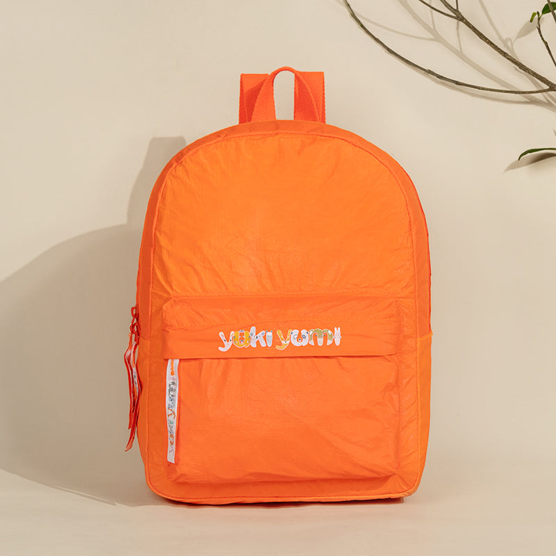 Simple Solid Color Tyvek Paper Waterproof Backpack for family