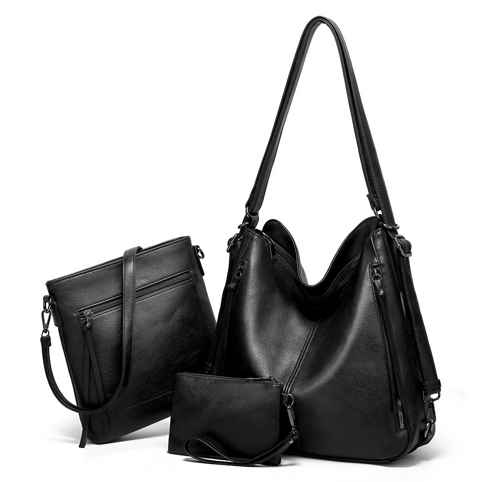 Leather Tote Handbags for Women 3pcs Set