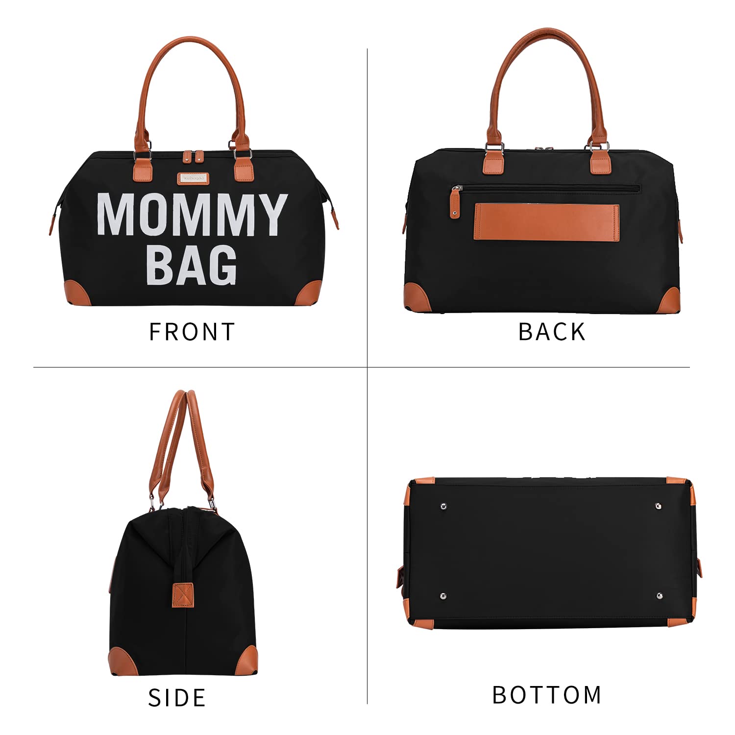 Large Mommy HandBag for Hospital, Diaper Bag with Changing Pad MMB-4